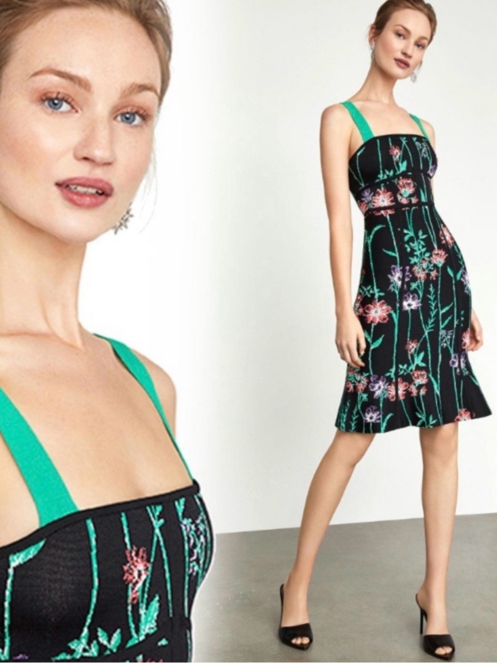 BCBGMaxAzria Floral Fit & Flare Cocktail Dress - Picture 10 of 10